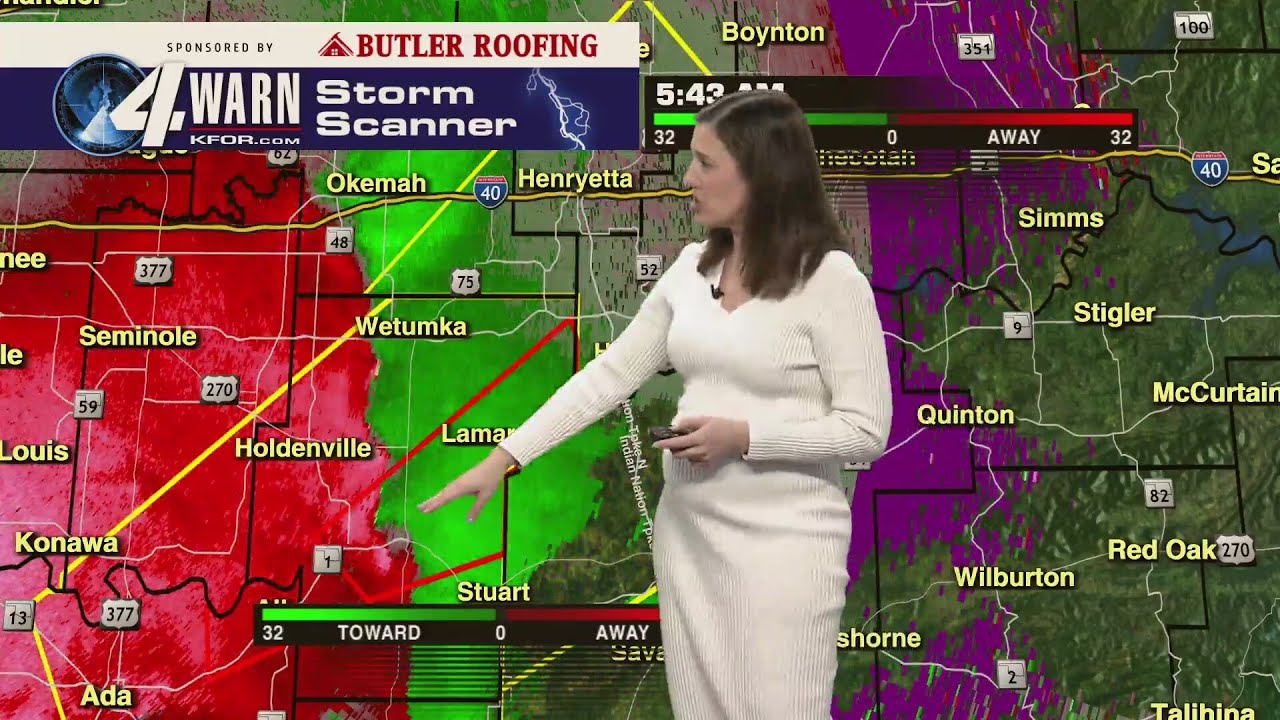 4Warn Storm Team tracking storms moving across Oklahoma - YouTube
