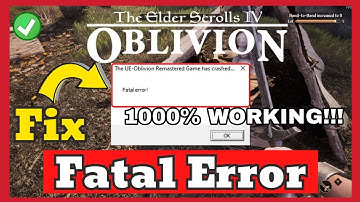 Fix UE4 Oblivion Remastered Crash | Fatal Error on Launch #oblivion #oblivionremastered #oblivionfix
