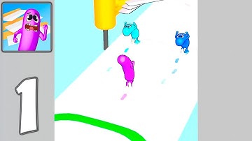 Doodle Run 3D - Mobile Gameplay Walkthrough Part 1 (iOS, Android)