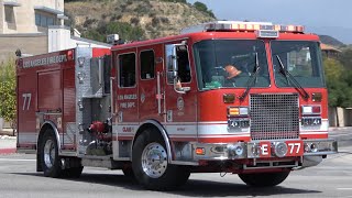 LAFD Engine 77 Responding
