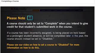 Edgenuity Completing a Course