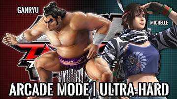 TEKKEN TAG TOURNAMENT 2 | ARCADE MODE | GANRYU & Michelle | ULTRA HARD | 4K 60FPS