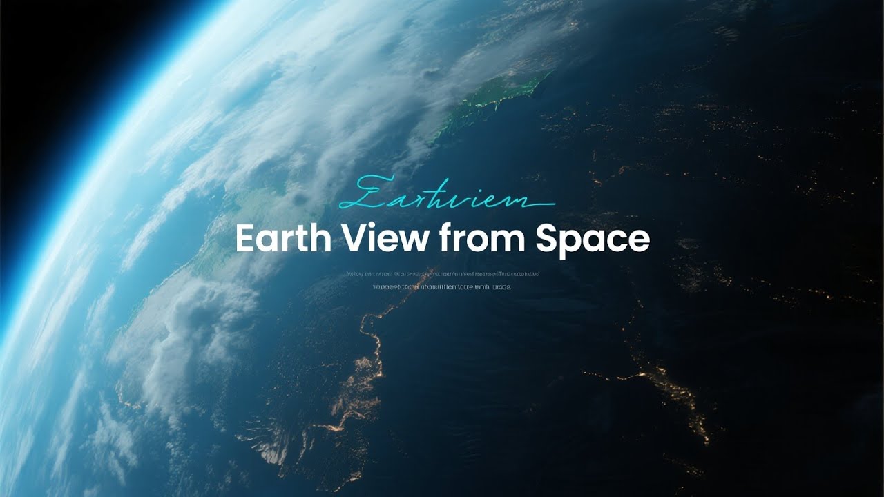 4K,Ultra HD Landscape Video - Relaxing Music Earth View from Space Station