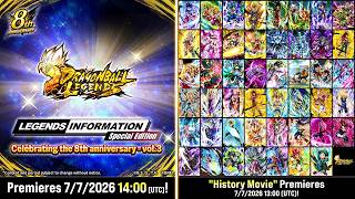 【DRAGON BALL LEGENDS】 LEGENDS INFORMATION Special Edition | Celebrating the 8th Anniversary - Vol. 3