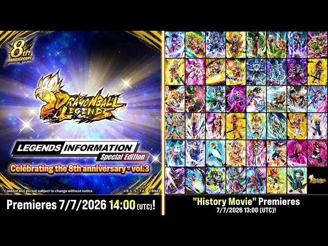 【DRAGON BALL LEGENDS】 LEGENDS INFORMATION Special Edition | Celebrating the 8th Anniversary - Vol. 3