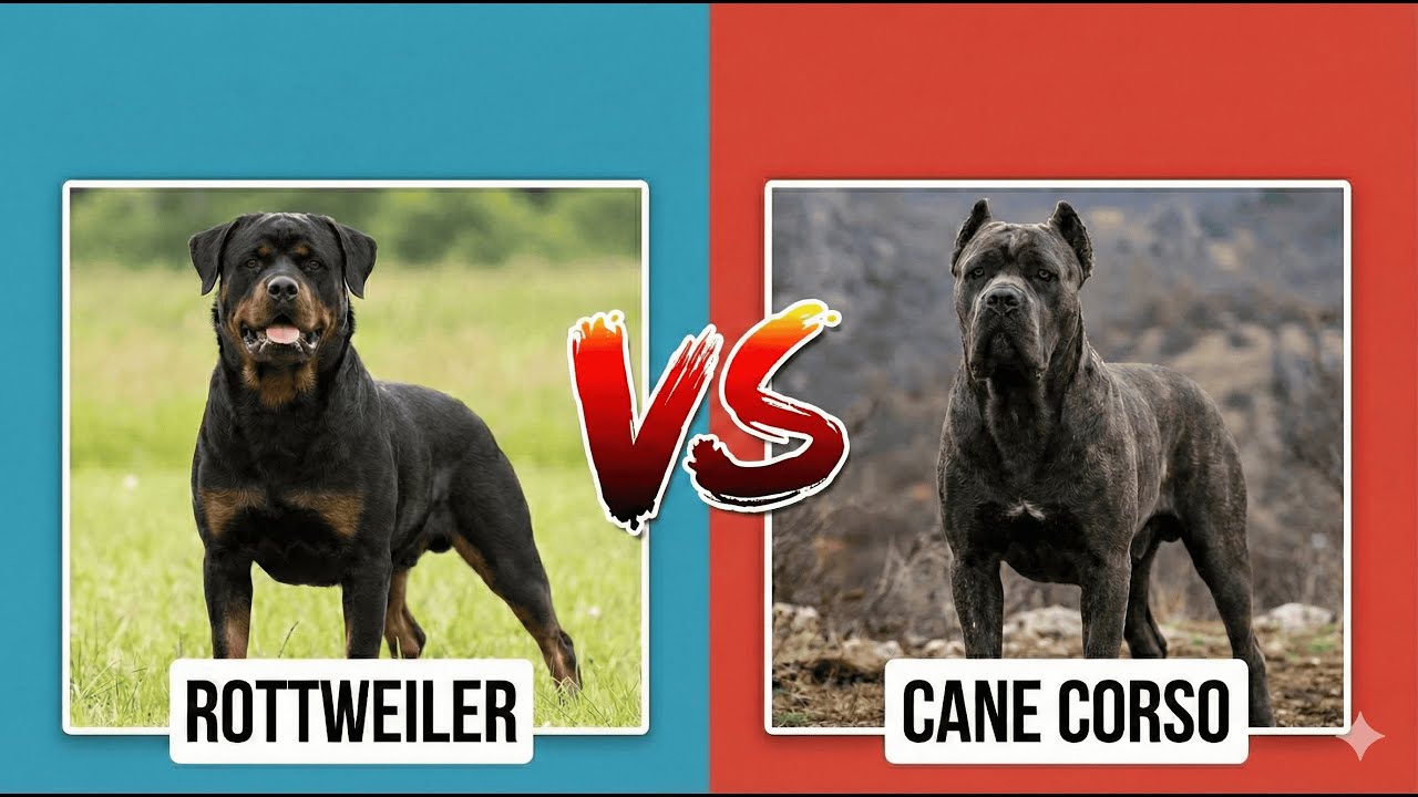 ROTTWEILER VS CANE CORSO — WHICH ONE IS THE TRUE GUARDIAN#