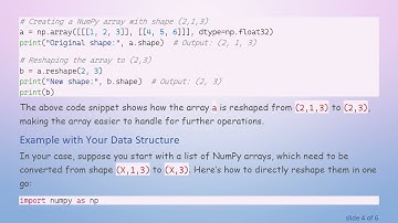 How to Reshape NumPy Arrays from (X,1,3) to (X,3) in Python