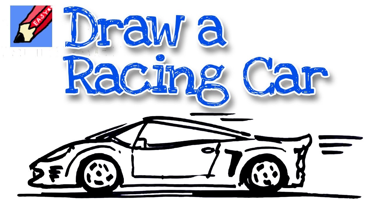 How to draw sports car  Step by Step with Easy, Spoken