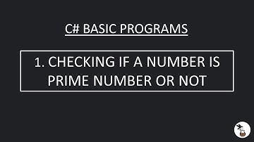C# Program - Prime Numbers Program | Interview Questions | #csharp #pebble_pot #easysteps