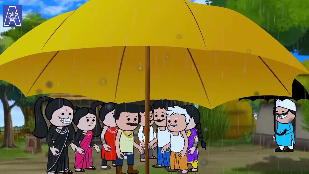 💥অদ্ভূত ছাতী💥Assamese Cartoon|assamese story|adult moral stories|axomiya hadhu|putola|umbrella|hadu