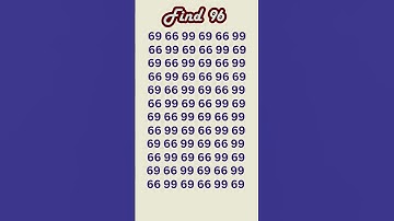 can you find 96 in 5 seconds? #wordpuzzlegame #game #mathematics #mindbendingquiz #puzzle6 5