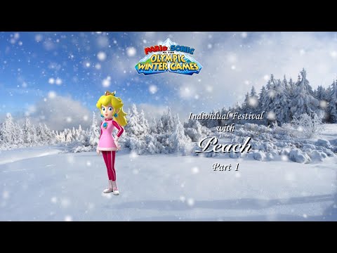 Mario & Sonic at the Olympic Winter Games Festival Mode Individual (Peach) Part 1