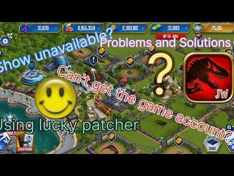 How to hack jurassic world the game using Lucky Patcher, version 1.70.8 with problems and solutions.