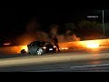 Fiery Crash on the 118 Freeway in Porter Ranch- DUI Driver Arrested