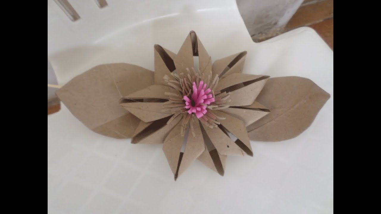 Flor de Rolo de Papel Higiênico 2