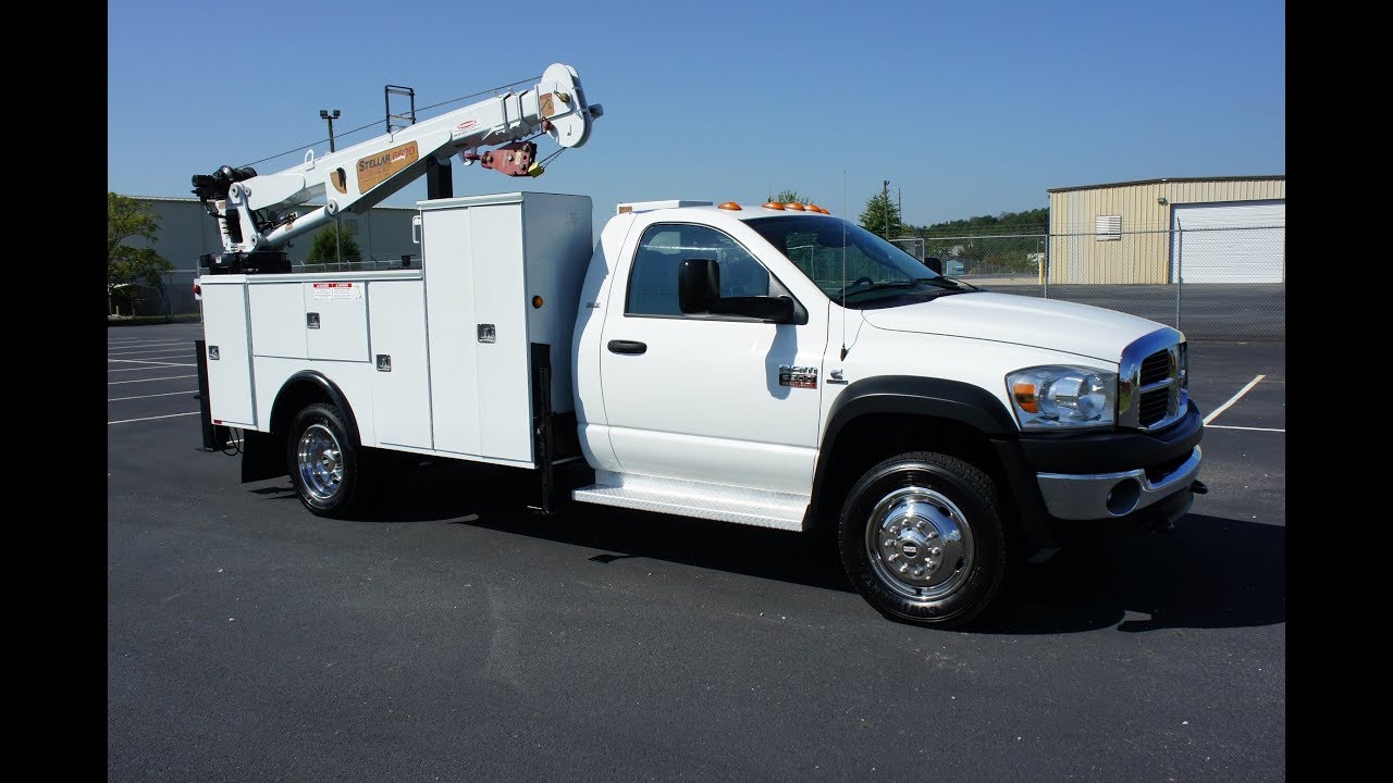 2008 DODGE RAM 5500 MECHANICS TRUCK CRANE UTILITY SERVICE TRUCK FOR ...