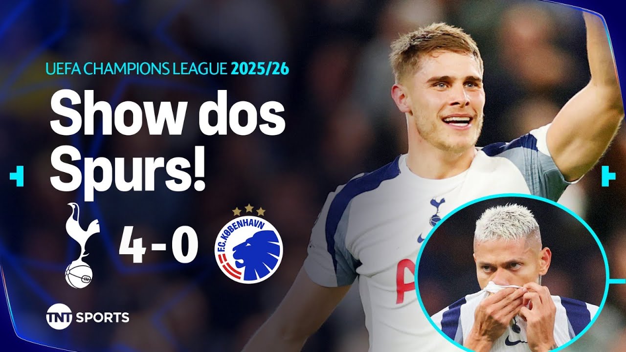 ZAGUEIRO FAZ GOLAÇO ABSURDO, RICHARLISON PERDE PÊNALTI E SPURS ATROPELA! TOTTENHAM 4X0 COPENHAGUE