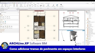 Tutorial Software BIM: Como Adicionar Tramas de Pavimento em Espaços Interiores no ARCHLine.XP