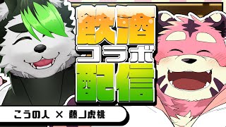 【飲酒コラボ雑談】お口が大きくてかわちな虎獣人Vさんとお話じゃあ！！【藤ノ虎桃/こうの人】