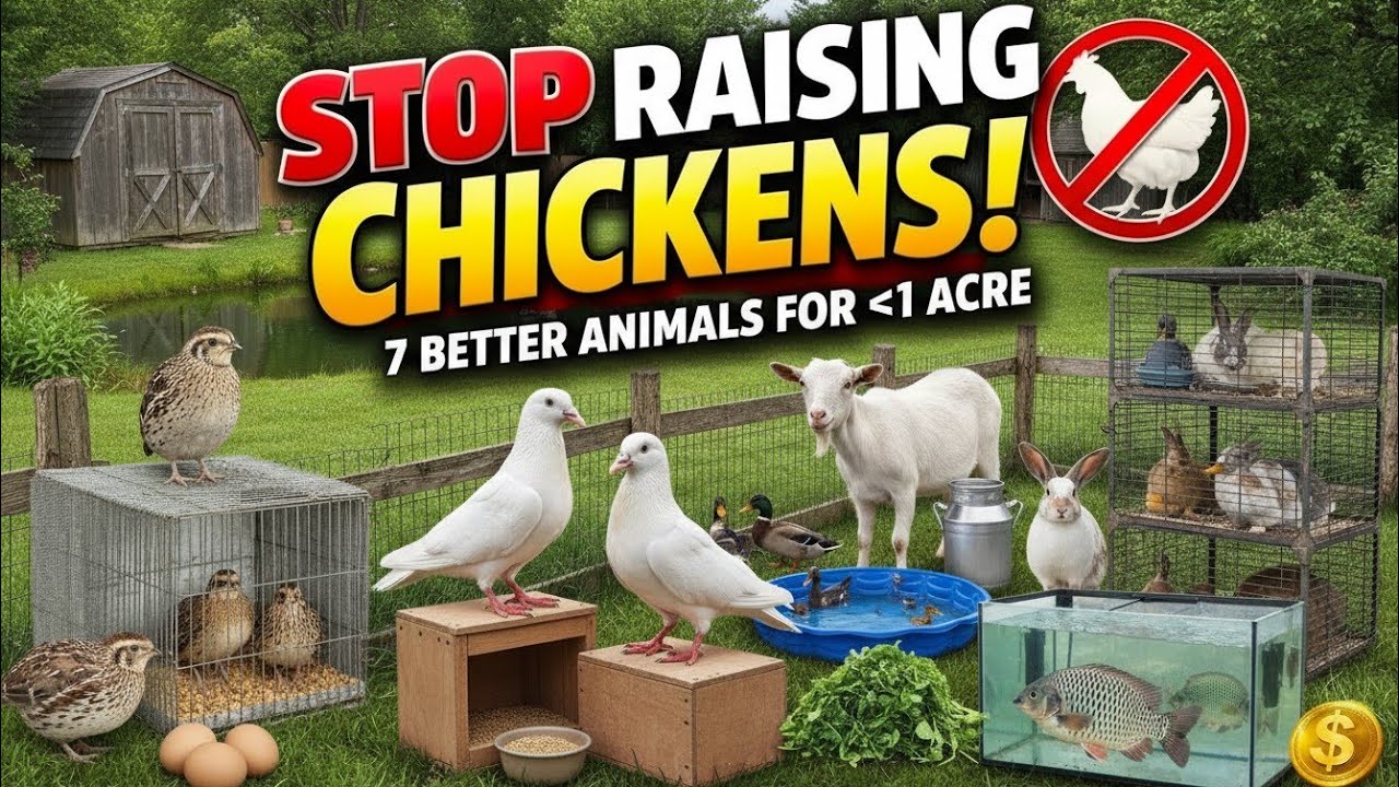 7 BEST Animals to Raise on 1/2 Acre for Self-Sufficient Living (Skip Chickens - Do This Instead)