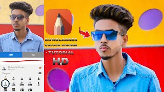 How to Edit Sketchbook editing sunglasses colour change//Mobile Editing tutorial//Ashik Khan screenshot 5