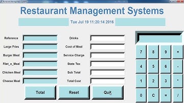 How to Create a GUI Restaurant Management Systems in Python   Full Tutorial