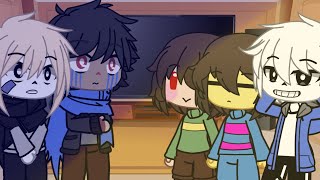 : Depressive Ink Au reacts to Frisk, Sans and Chara. [English/Espa~nol] (Part 1/??)
