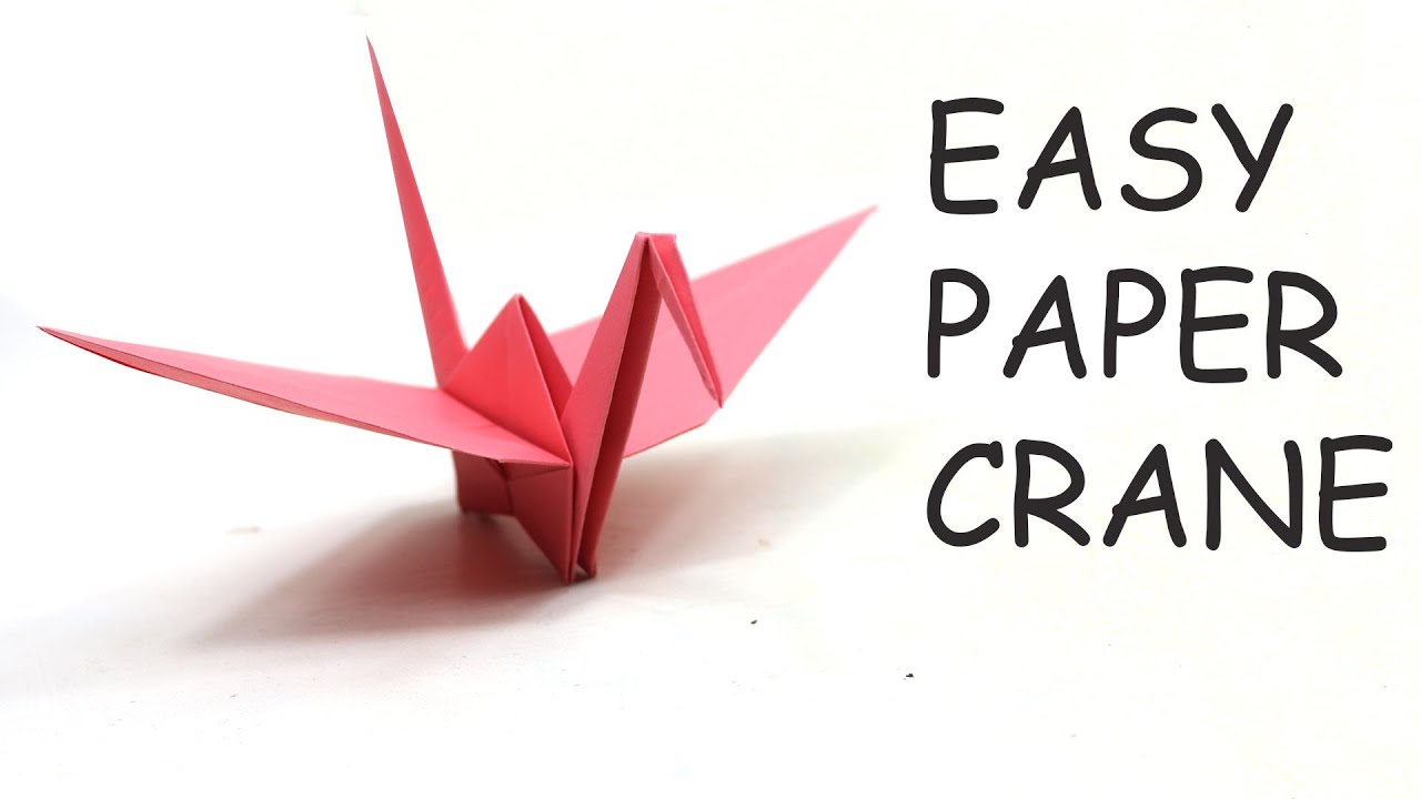 How To Make a Paper Crane   Origami Crane Easy   Step by Step Tutorial