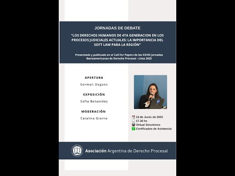 Jornada de Debate: Los Derechos Humanos de 4ta Generación en los Procesos Judiciales Actuales