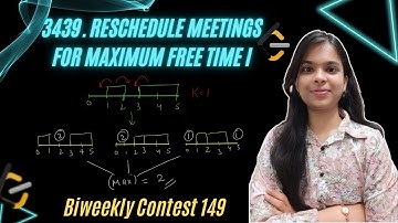 3439. Reschedule Meetings for Maximum Free Time I | Sliding Window | Biweekly Contest 149 | Leetcode