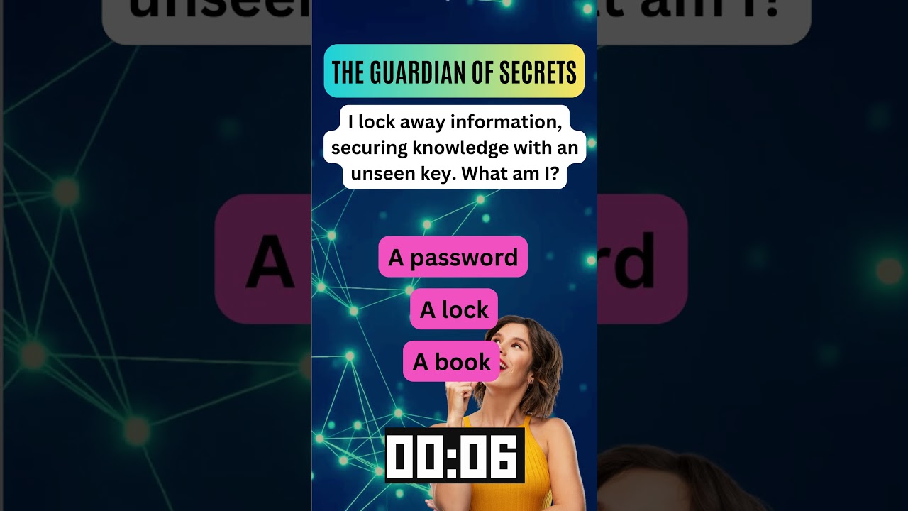 Test Your Brain! 🗝️ Guardian of Secrets Riddle: Unlock the Enigmatic Mysteries! 🌌🔓 