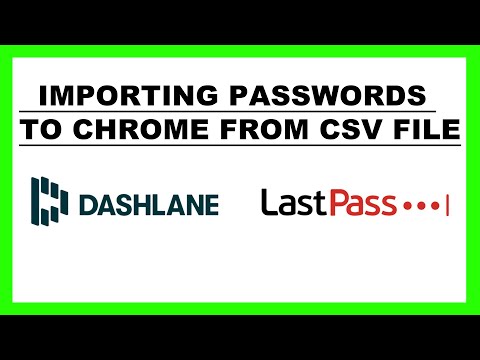 Importing Passwords to Chrome from CSV File