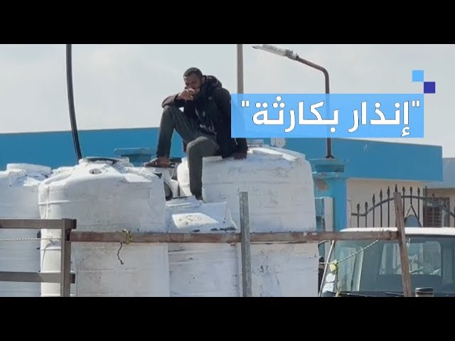رئيس بلدية دير البلح: 8 آبار مياه توقفت بالكامل..