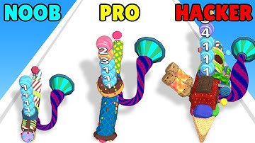 NOOB vs PRO vs HACKER in Candy Gun!