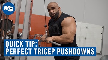 Quick Tip: How to Perfect Your Tricep Pushdowns