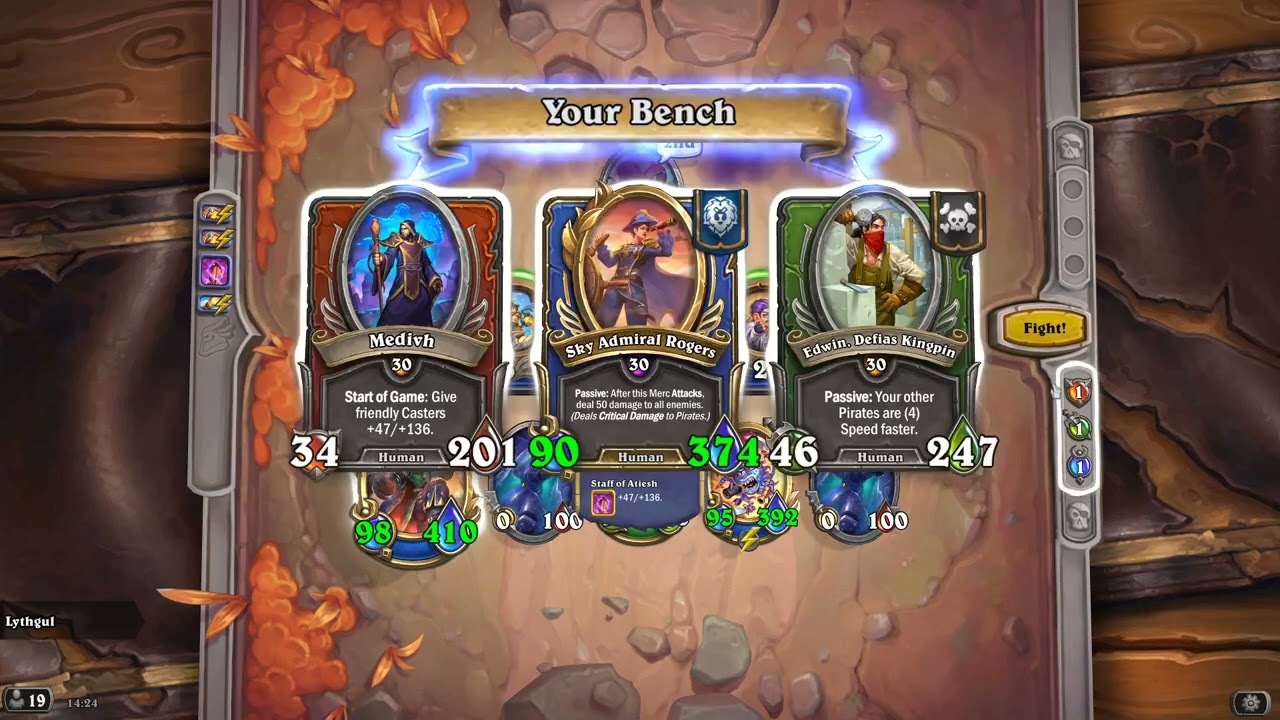 Mythic Boss Rush Level 260 Day 6 in 15 minutes [Hearthstone Mercenaries]