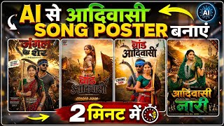 Create Tribal SONG POSTERS with AI in 2 minutes 😱 How to make Viral Tribal Posters with AI? 😍 | E... screenshot 1