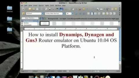 How To Install Gns3 Dynamips and Dynagen on Ubuntu 1004mp4