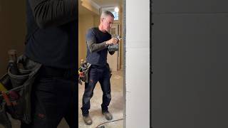 Drywall tips and time saver: Here’s how to cut metal corner bead and install it.