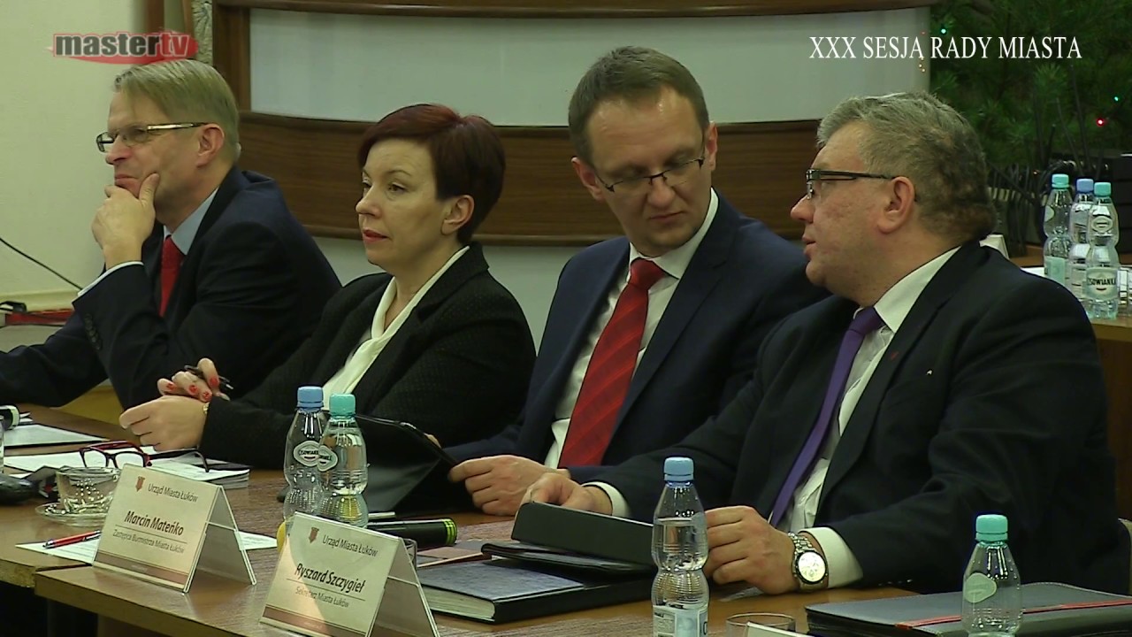 MASTER TV ŁUKÓW - XXX Sesja Rady Miasta cz.2 - YouTube