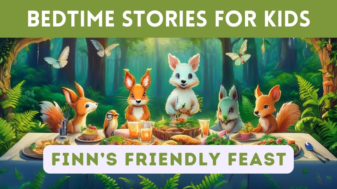 Bedtime Story for Kids in English | Finn’s Friendly Feast | Fairy Tales ...