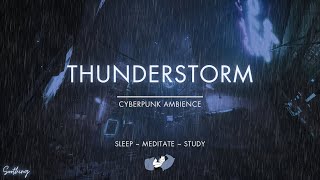 Information Thunderstorm Over Krakow | No Ads | Heavy Rain Sounds For Sleeping Update
