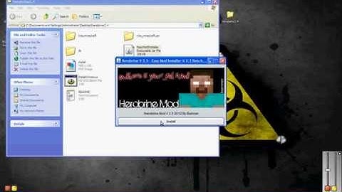 Herobrine mod 1.3.2 super easy install!(link in description)