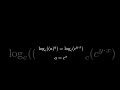 Proof of the Log Power Property#maths #education #algebra