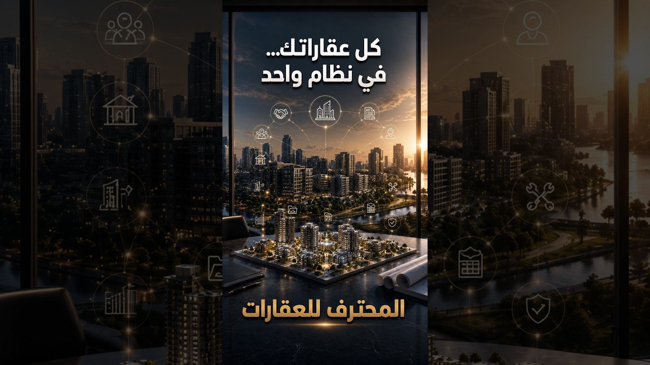 غلاف فيديو برنامج المحترف لإدارة العقارات