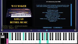 Way Maker - Leeland - Bethel Music - Patch Keys 2 - Ableton Live & Omnisphere 2 - Jhimfavio Music