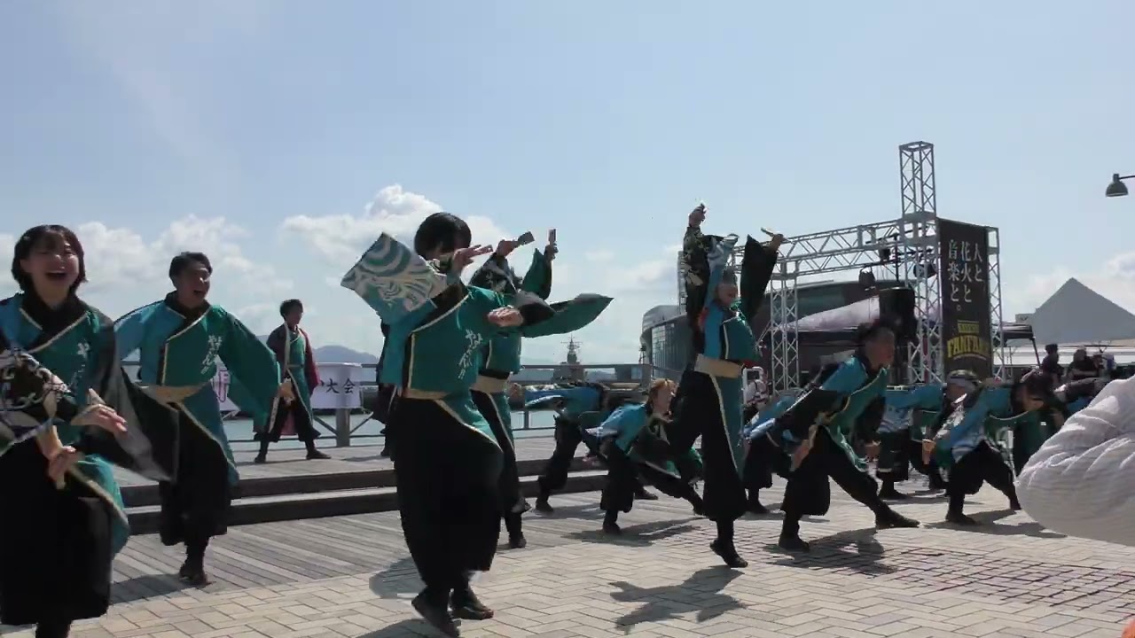 山口大学よさこいやっさん!!　関門よさこい大会　カモンワーフ　『渡海』　23代目代演舞