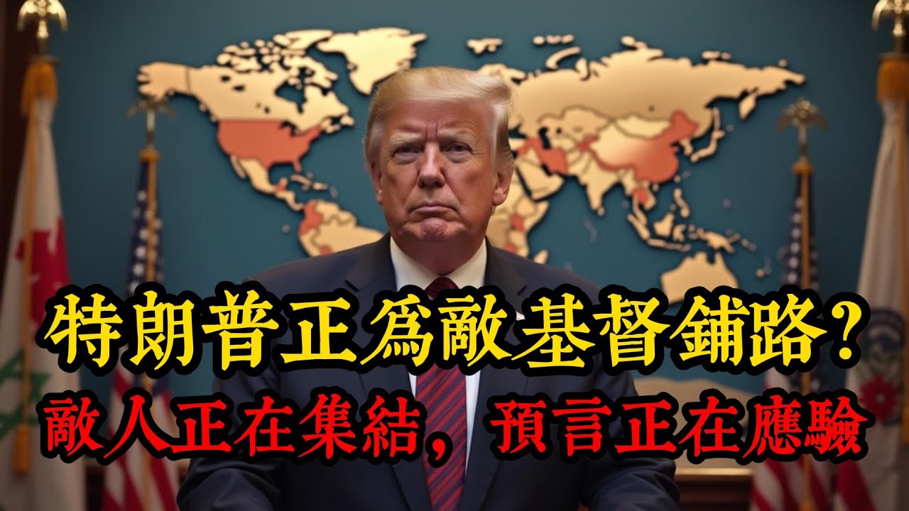 特朗普是在為敵基督鋪路嗎？？敵人正在集結，預言正在應驗！審判日即將來臨？