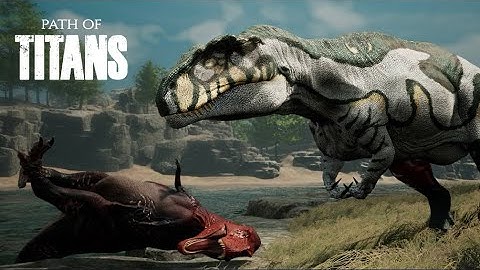 Path of Titans Cinematic Hunt #4 - Carcharodontosaurus vs Tyrannosaurus
