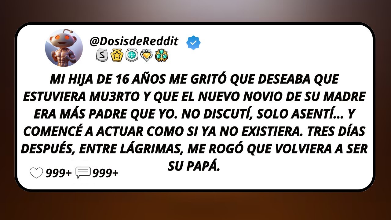 Mi Hija De 16 Años Me Gritó Que Deseaba Que Estuviera Mu3rto Y Que El Nuevo Novio De Su Madre Era...